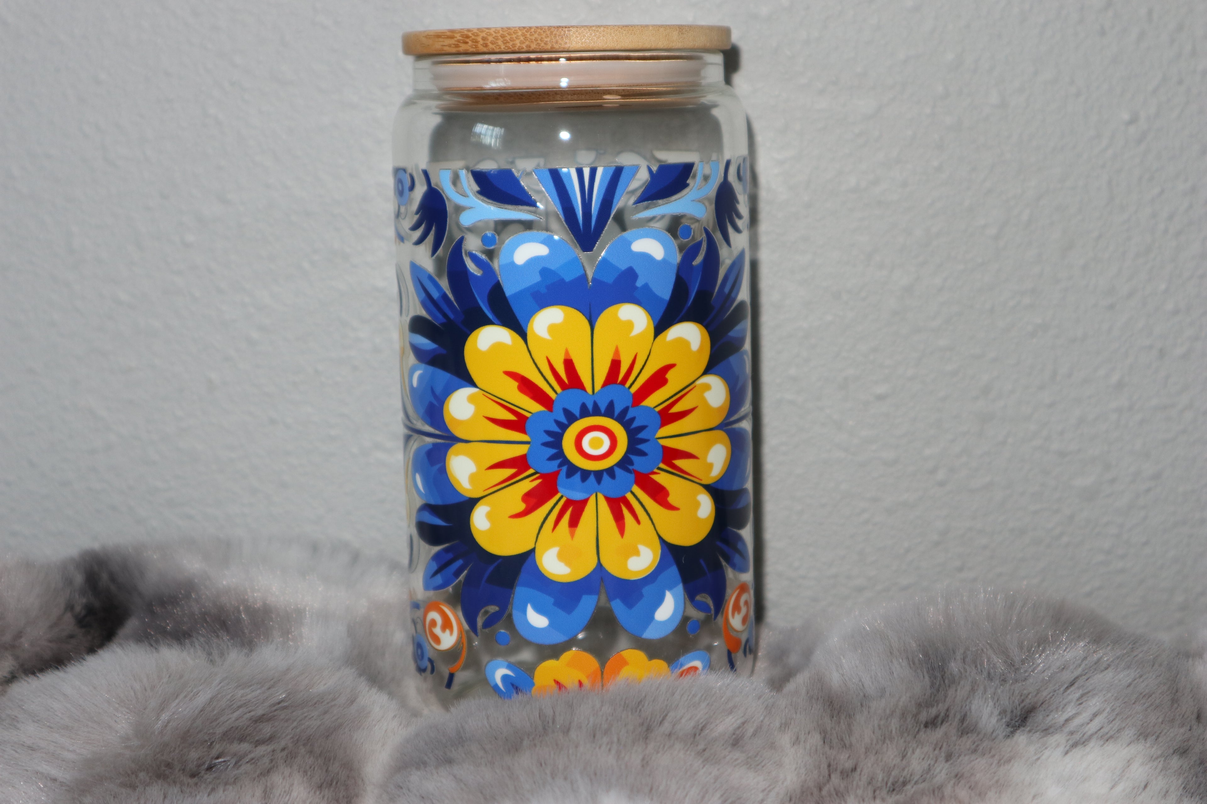 Blue and yellow Flower